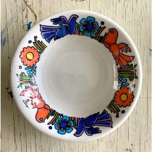 Vintage Villeroy and Boch porcelain 4 3/4 inch bowl Acapulco design